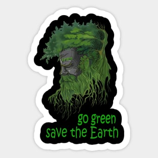Go green,save the Earth Sticker